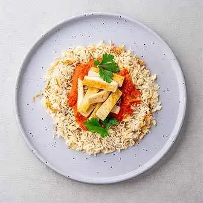 Lebanese Grilled Chicken with Brown Orzo Rice